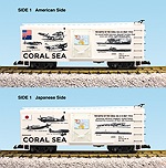 R19126 - WWII BATTLE OF THE CORAL SEA BOXCAR