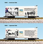 R19128 - WWII BATTLE OF GUADALCANAL BOXCAR