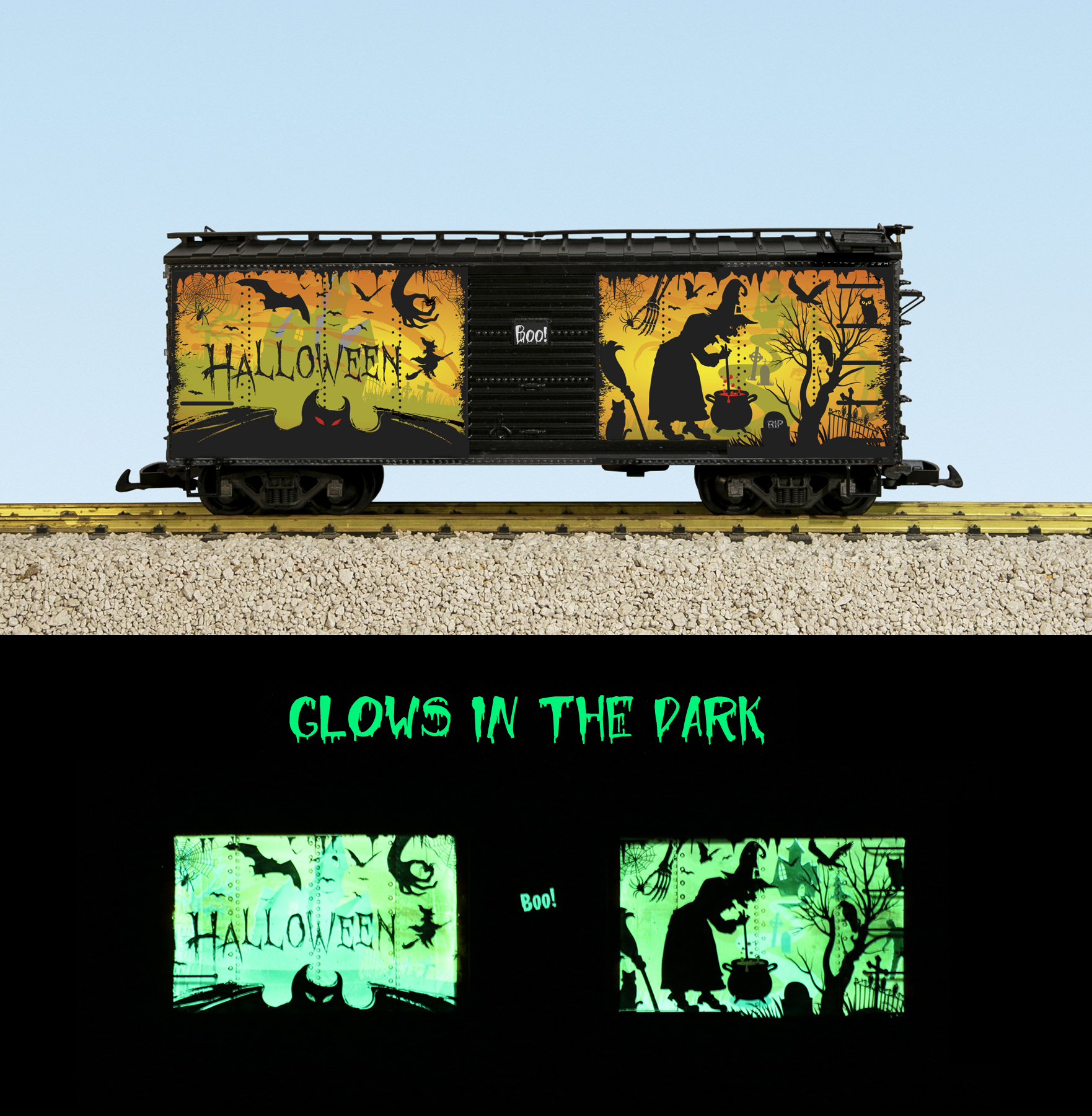 WITCHS BREW GLOW-IN-DARK BOXCAR