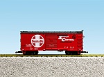 R19148B - SANTA FE STEEL BOXCAR #146321 RED/BLACK