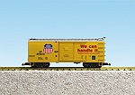 UNION PACIFIC STEEL BOXCAR #493010 YELLOW/SILVER