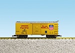 UNION PACIFIC STEEL BOXCAR #499510 YELLOW/SILVER