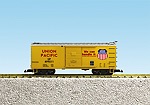 UNION PACIFIC STEEL BOXCAR #499511 YELLOW/SILVER
