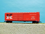 NH 50' BOXCAR W/PLUG/ST COMBO D/DOOR ORANGE