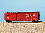 GREAT NORTHERN 50' BOXCAR #2 W/PLUG/STEEL COMBO D/DOOR RED