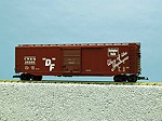 BURLINGTON ROUTE 50' BOXCAR #1 W/STEEL DOOR RED