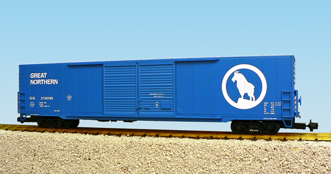 GREAT NORTHERN 60 DOUBLE DOOR BOXCAR BLUE/SILVER