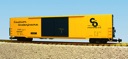 C&O 60' DOUBLE DOOR BOXCAR YE/LLOWBLUE