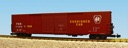 PENNSY 60' DOUBLE DOOR BOXCAR TUSCAN/BLACK/SILVER