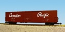 CANADIAN PACIFIC 60' SINGLE DOOR BOXCAR BROWN