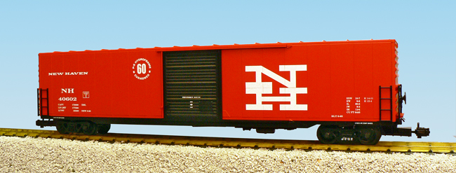 NEW HAVEN 60 SINGLE DOOR BOXCAR ORANGE/BLACK
