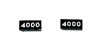 BIG BOY LOCO SMALL NUMBER BOARD 1R/1L
