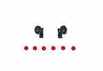 BIG BOY TENDER MARKER LIGHT HOUSING W/RED LENS (2)