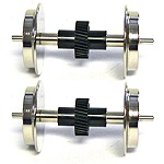 NW2/20T/S4 METAL WHEELS W/GEARS (2)