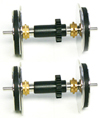 SD40 TRACTION WHEELS W/RUBBER TIRES FOR INNER AXLE (2)