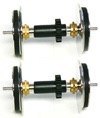 SD40 TRACTION WHEELS W/RUBBER TIRES FOR INNER AXLE (2)
