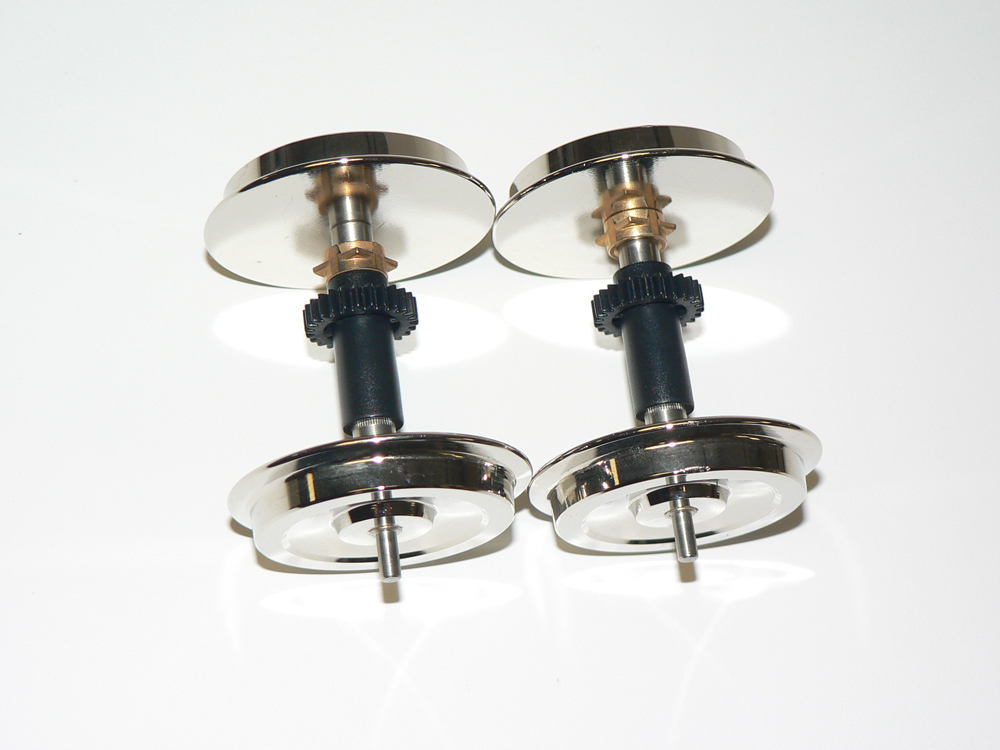 SD70 METAL WHEELS W/ GEAR FOR CENTER AXLE (2)