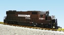 NORFOLK SOUTHERN GP38-2 BLACK