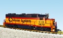 CHESSIE SYSTEM GP38-2 YELLOW/BLUE