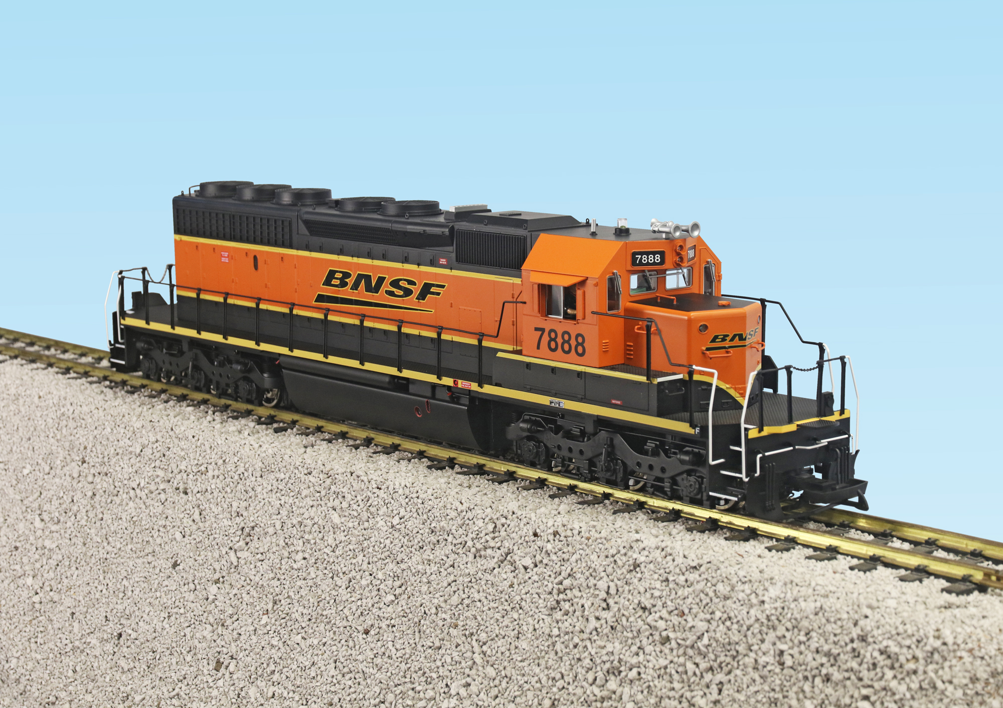 BNSF (SPEED LETTERING) SD40-2 BLACK/ORANGE