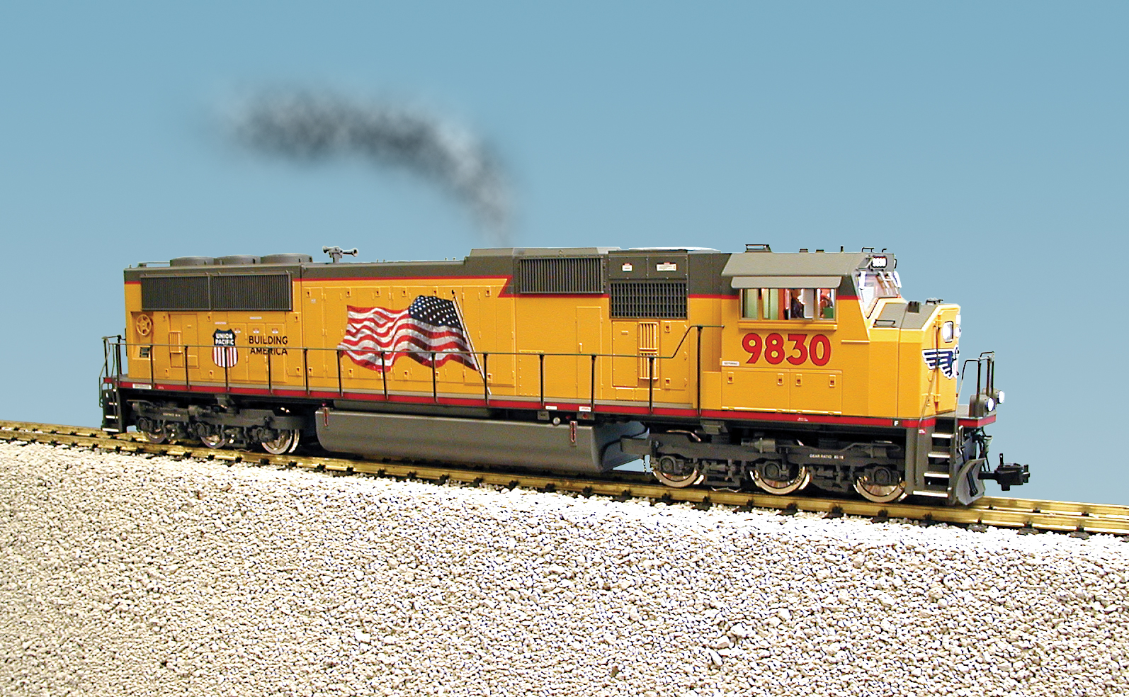 UNION PACIFIC SD70 MAC YELLOW/GRAY