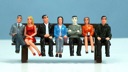 PASSENGER CAR SITTING FIGURES SET #1(7)