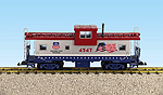 PATRIOTIC (FLAG) EXTENDED VISION CABOOSE SILVER/WHITE/BLUE
