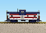 PATRIOTIC (US SEAL) EXTENDED VISION CABOOSE RED/WHITE/BLUE