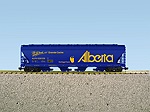 ALBERTA 4-BAY CENTER FLOW COVERED HOPPER BLUE