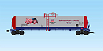 PATRIOTIC 55' MODERN TANK CAR SILVER/BLUE/RED