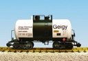 GEIGY CHEMICAL CORP 29' BEER CAN TANK WHITE/BLACK