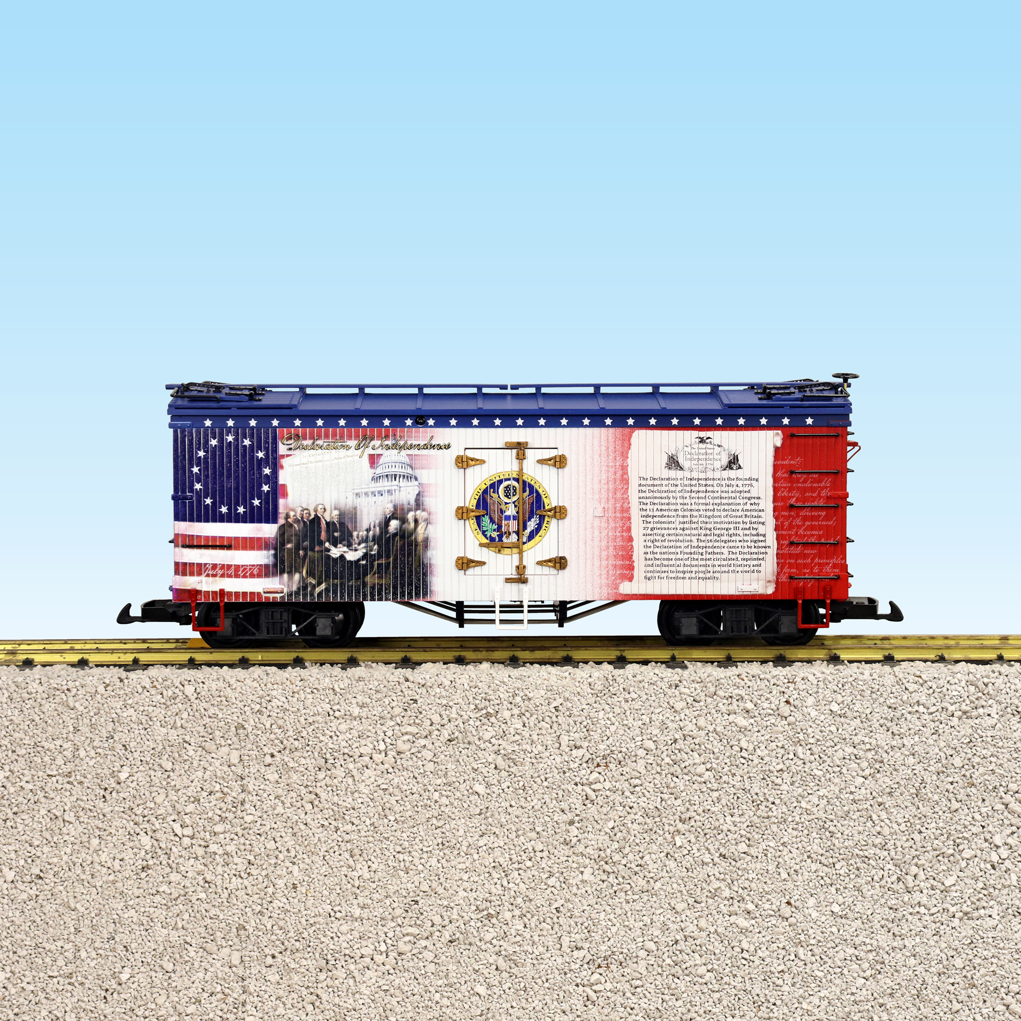 THE DECLARATION OF INDEPENDENCE PATRIOTIC CAR