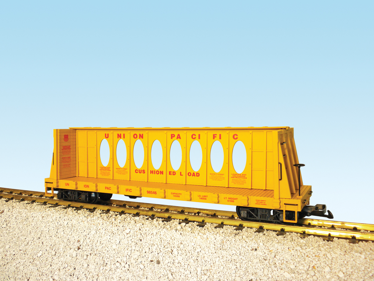 UNION PACIFIC CENTER I-BEAM FLAT CAR UP YELLOW #98547