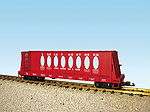 GREAT NORTHERN CENTER I-BEAM FLAT CAR RED #65025