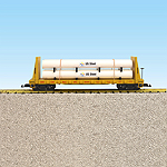 UNION PACIFIC PIPE LOAD FLAT CAR YELLOW