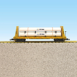UNION PACIFIC PIPE LOAD FLAT CAR YELLOW