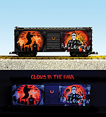 SCARY HALLOWEEN BOX CAR GLOW-IN-DARK