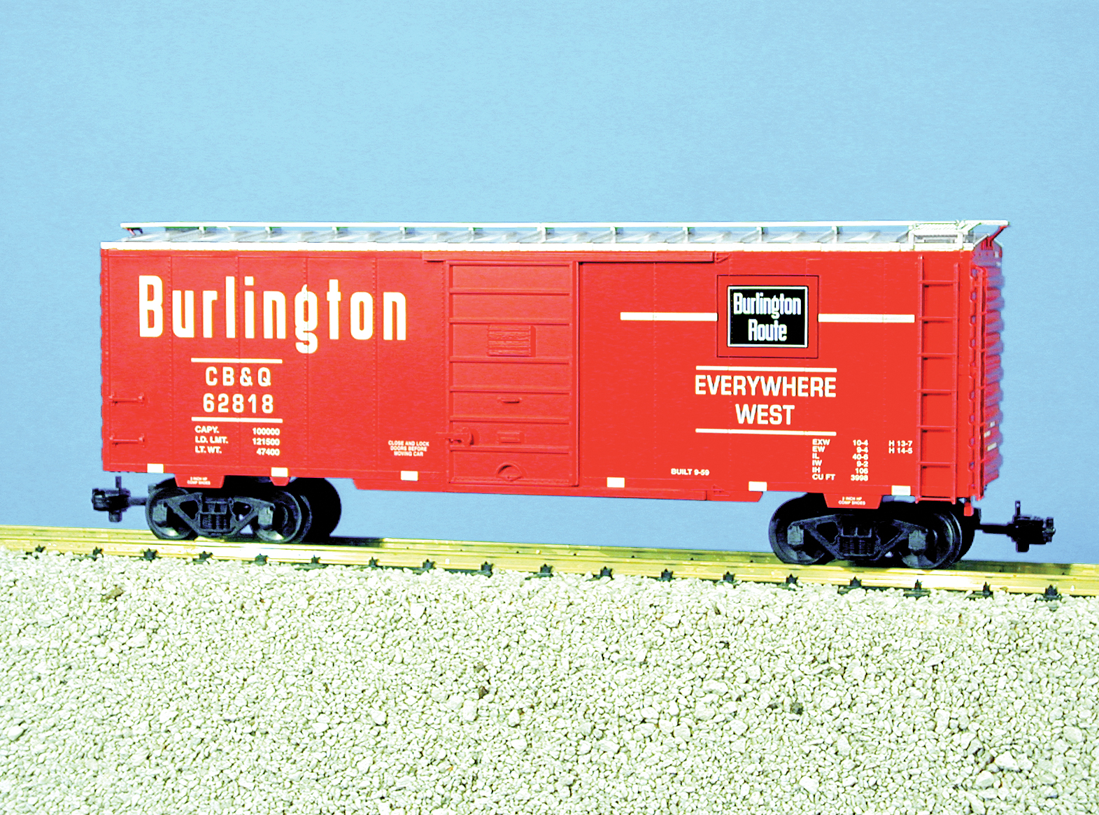 BURLINGTON ROUTE 40 BC W/6 PS1 RED