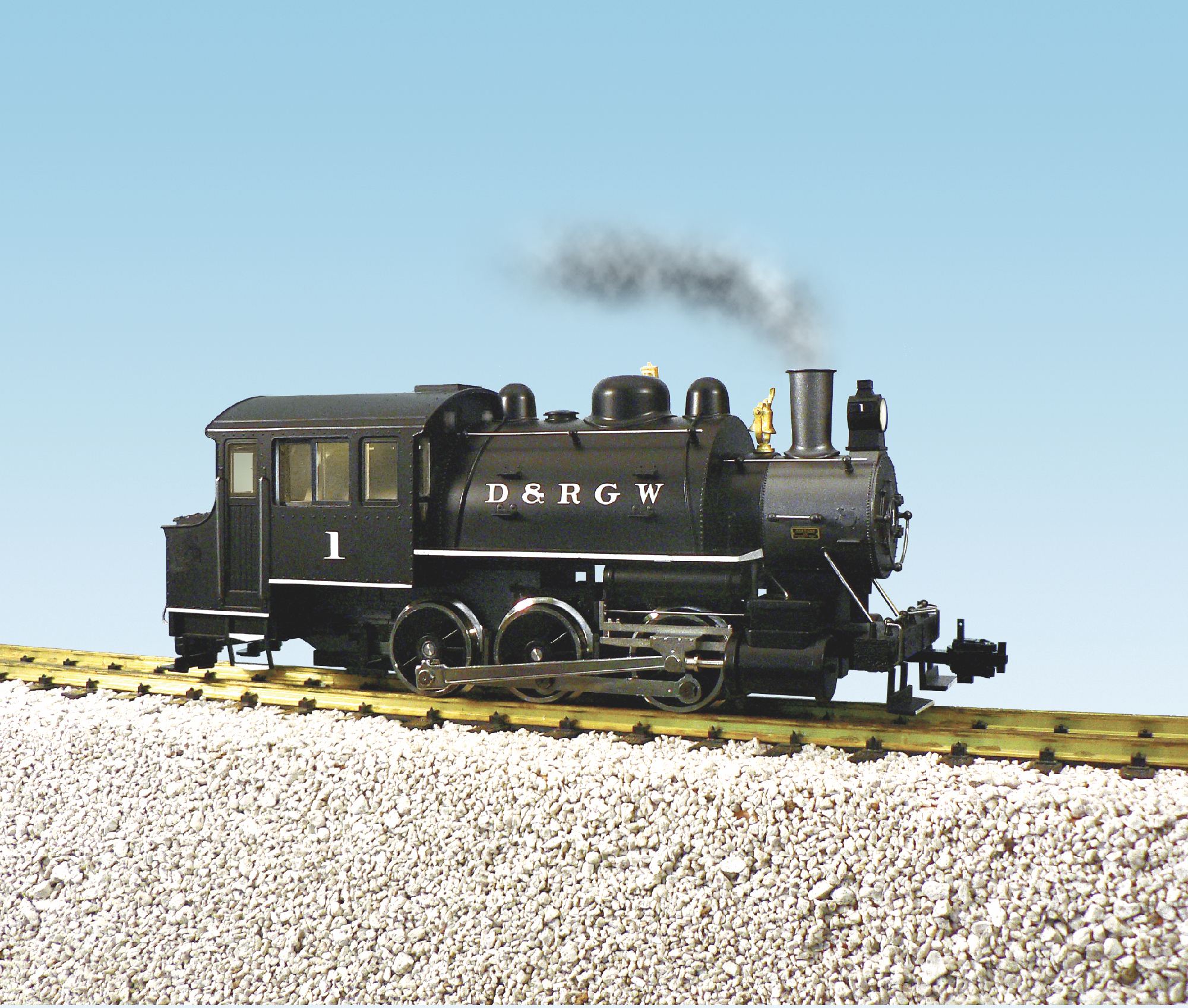 D&RGW #1 DOCKSIDE 0-6-0T LOCO W/SMOKE & SOUND
