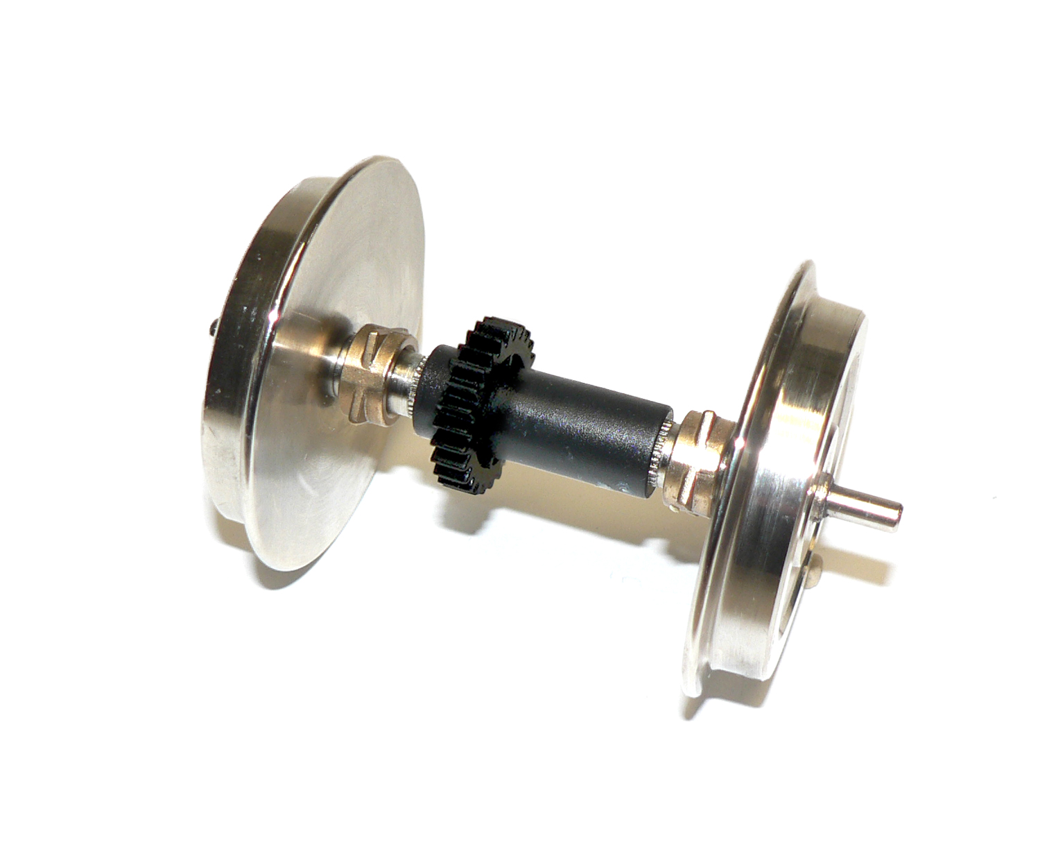 PA TRACTION WHEELS W/GEARS (2) FOR INNER AXLE/RUBBER TIRES