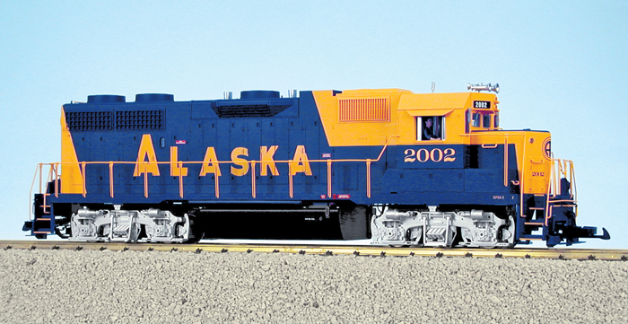 ALASKA RAILROAD GP38-2 BLUE/YELLOW