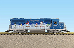 CHRISTMAS GP38 SNOWMAN BLUE