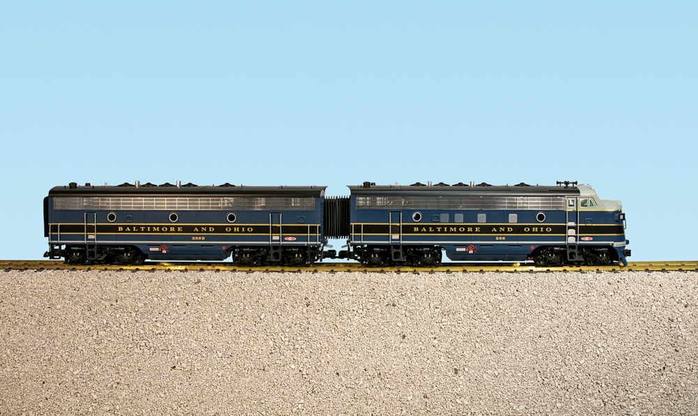 B&O F7 AB UNITS BLUE/GRAY