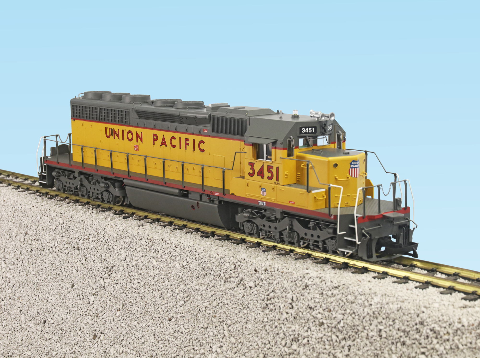 UNION PACIFIC SD40-2 YELLOW/GRAY