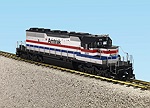 AMTRAK SD40-2 SILVER/BLACK