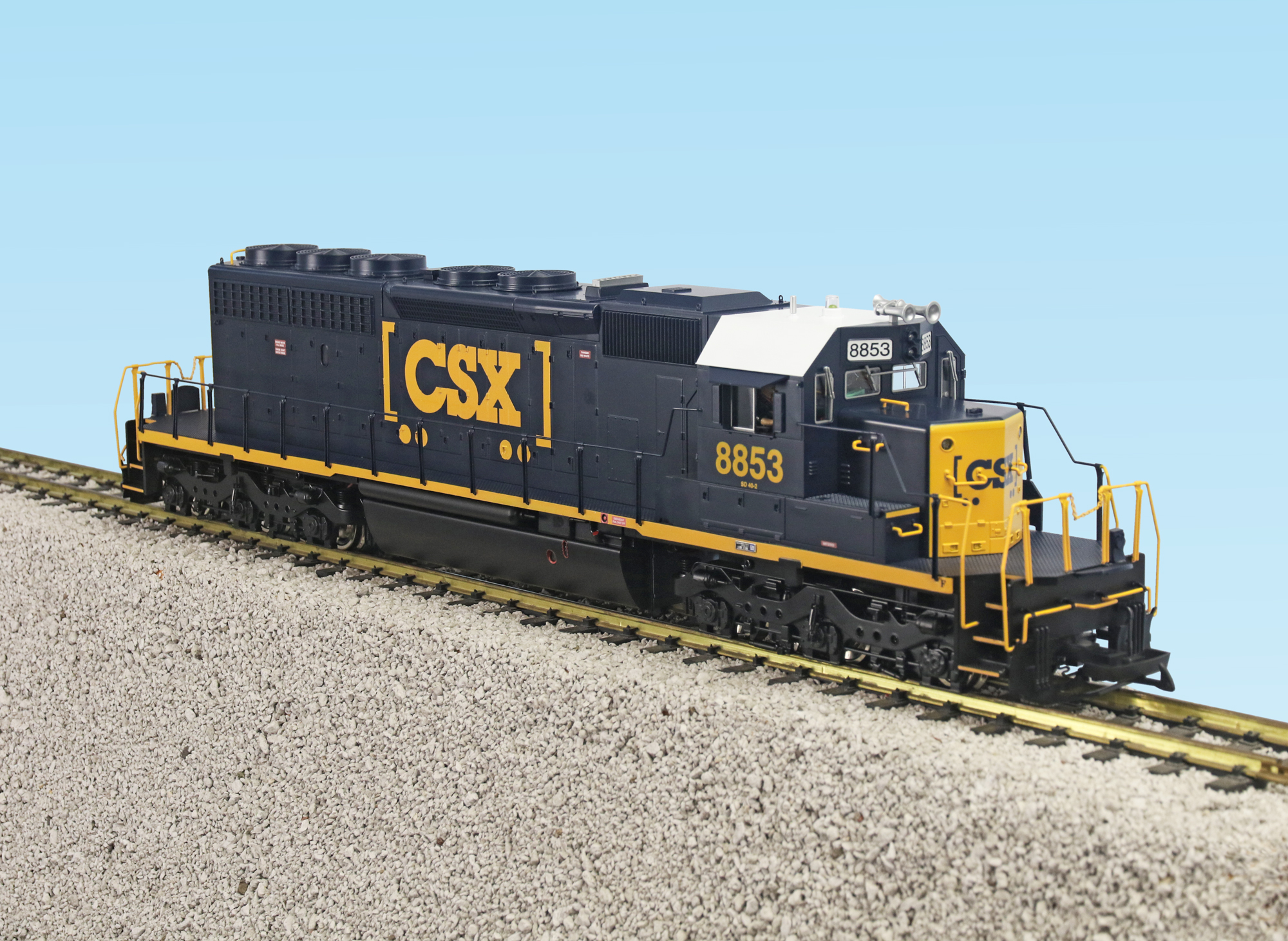 CSX SD40-2 BLUE/YELLOW