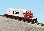 SOO LINE SD40-2 WHITE/RED