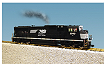 NORFOLK SOUTHERN HORSE HEAD SD70 MAC BLACK/WHITE